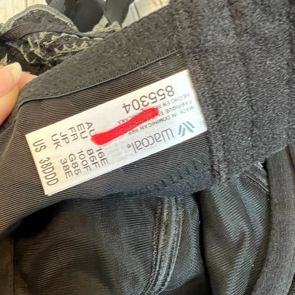 WACOAL Evocative Edge Underwire Black Full Coverage Bra - NEW Multiple Sizes - Picture 10 of 12